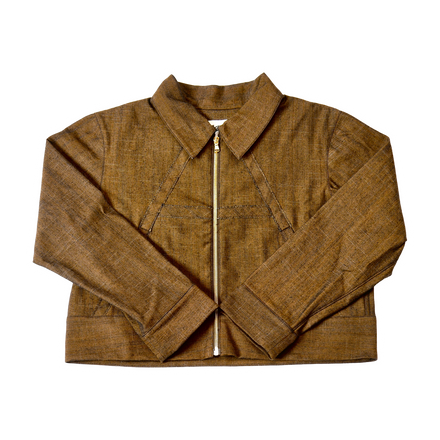 AA DENIM BROWN – JACKET WOMAN